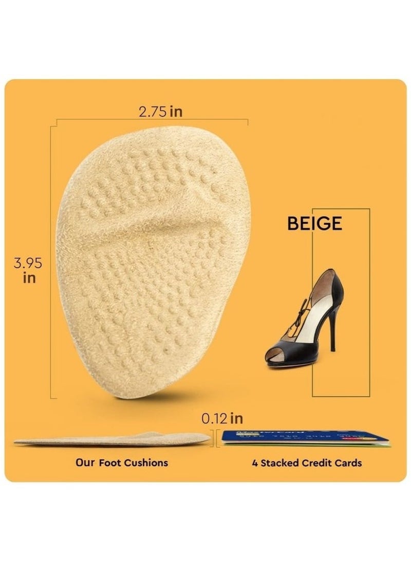 2 Pairs of Foot Pads Heel Inserts for Women Metatarsal Pads for Foot Pain Relief Ball of Foot Cushions - Image 3