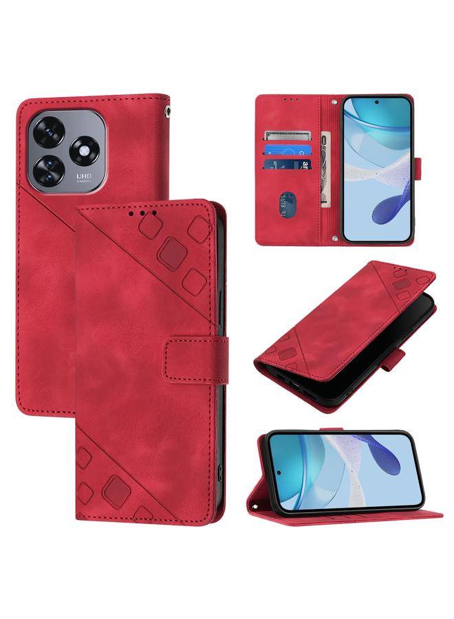 إيروريكس جراب لهاتف Oukitel C51 مصنوع من الجلد المنقوش - Image 1