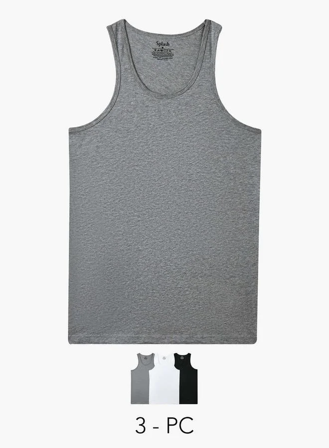 Splash FAV Set of 3   Scoop Neck Vest