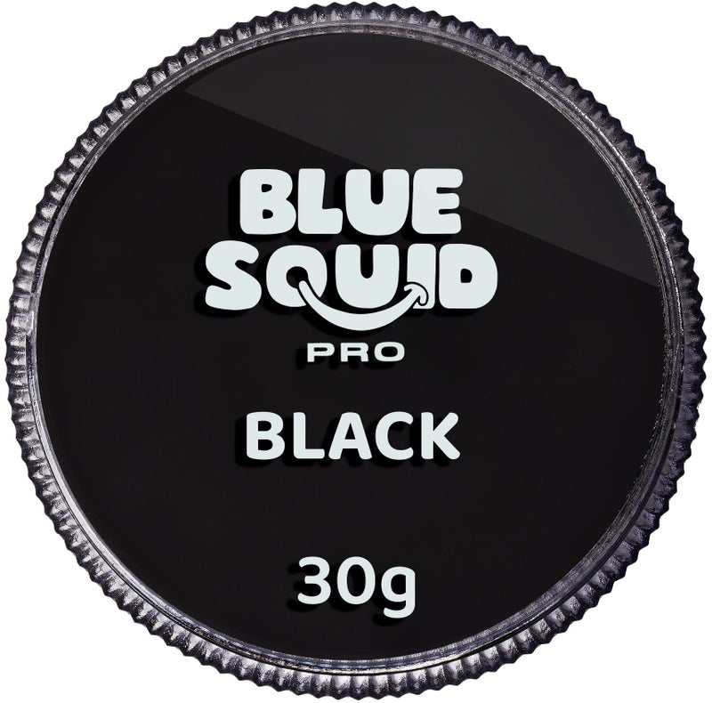 Blue Squid Face Paint Water Based Single Cake Professional Face Paint  Body Paint  Water Activated Kids Adults Face Painting for Costume Halloween Makeup Cosplay  Classic Black Face Paint 30g