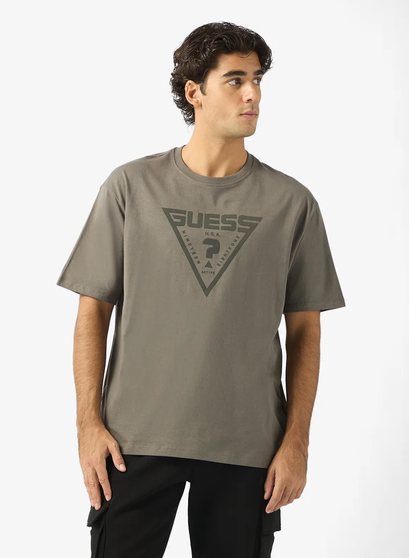 جس Azha Crew Neck Oversized T-Shirt