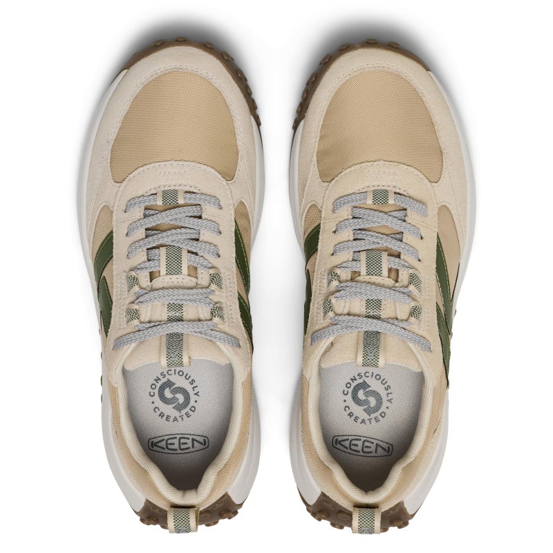 KEEN Women's KS86 Comfortable Durable Retro Style Sneakers, Birch/Safari, 10 - Image 5
