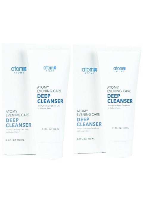 Atomy Evening Care Deep Cleanser 150Ml X 2 Pack Facial Foam Face Wash