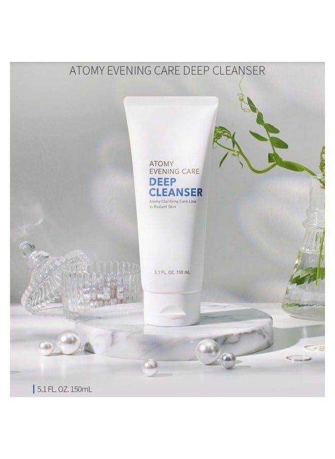 GASHINA STORY - Atomy Evening Care Deep Cleanser 150Ml X 2 Pack Facial Foam Face Wash - Image 1
