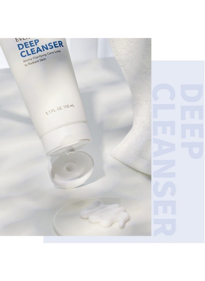 GASHINA STORY - Atomy Evening Care Deep Cleanser 150Ml X 2 Pack Facial Foam Face Wash - Image 1