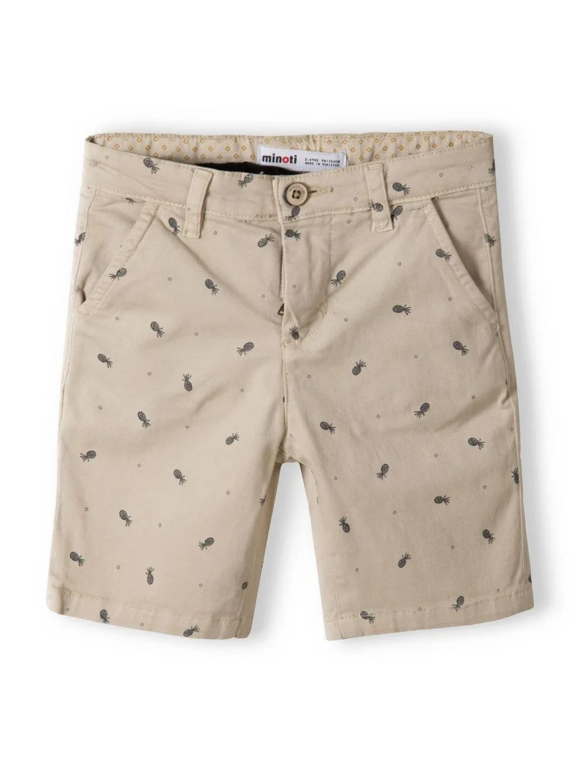 MINOTI Teen Boys Printed Chino Short