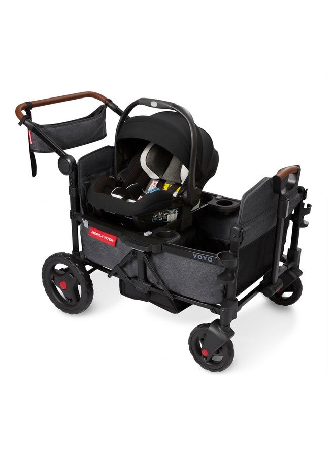 Radio Flyer Voya Stroller Wagon Accessory, Car Seat Adapter (Graco), Stroller Wagon Car Seat Adapter (Graco) for 4 Seater Low or High Sides Stroller Wagon - Image 5