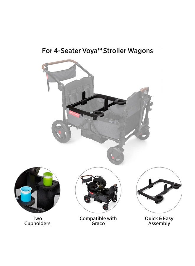 Radio Flyer Voya Stroller Wagon Accessory, Car Seat Adapter (Graco), Stroller Wagon Car Seat Adapter (Graco) for 4 Seater Low or High Sides Stroller Wagon - Image 2