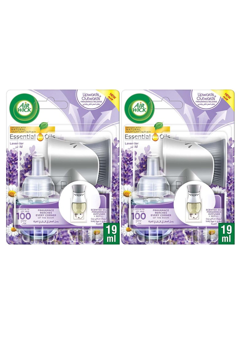 Air Wick Scented Oil Fragrance Diffuser Kit Lavender Fragrance  - Image 1