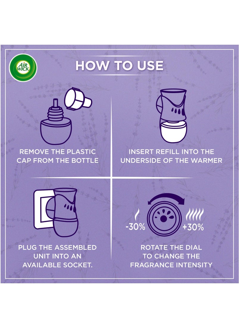 Air Wick Scented Oil Fragrance Diffuser Kit Lavender Fragrance  - Image 2