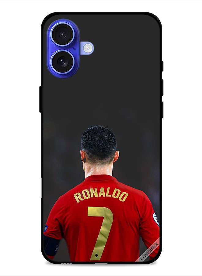 Covernex Apple iPhone 16 Protective Case Cover Ronaldo The Goat Of Football - Image 1