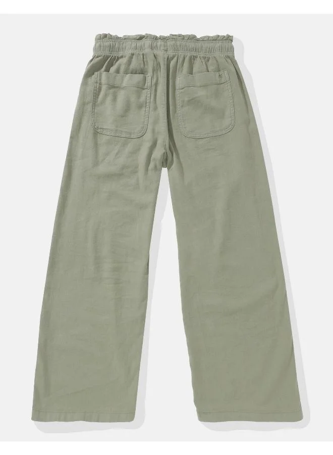 امريكان ايجل بنطلون درابي كتان مريح