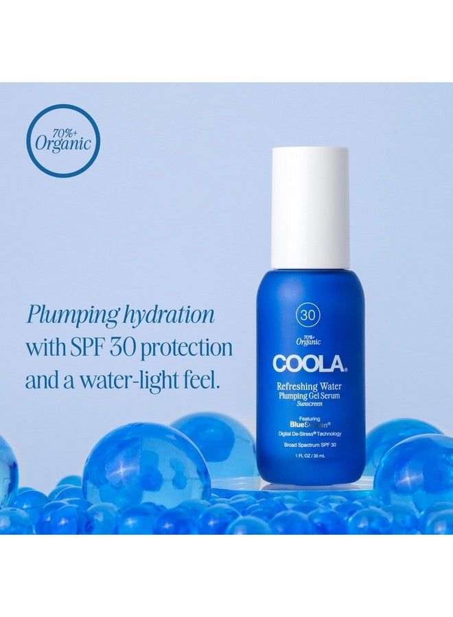 COOLA Refreshing Water Plumping Gel with SPF 30, Dermatologist Tested Face Sunscreen with Hyaluronic Acid, Organic Aloe, and Coconut Water, 1 Fl Oz - Image 2