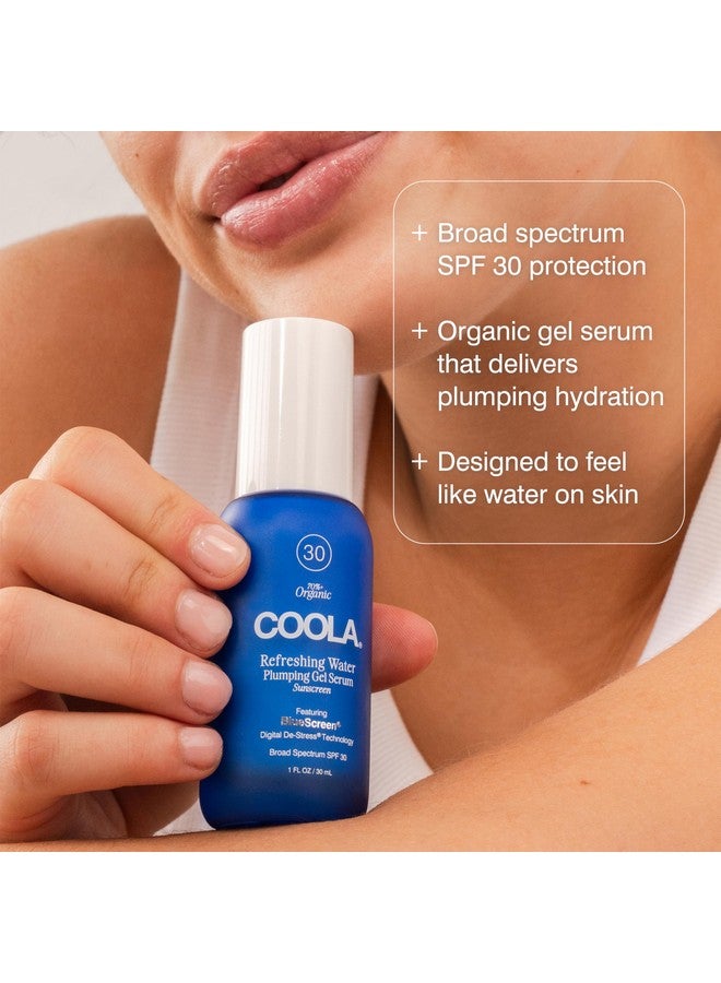 COOLA Refreshing Water Plumping Gel with SPF 30, Dermatologist Tested Face Sunscreen with Hyaluronic Acid, Organic Aloe, and Coconut Water, 1 Fl Oz - Image 3