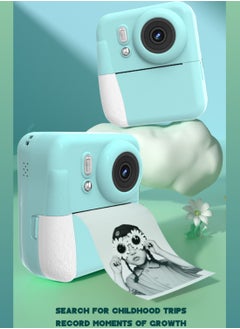 besrey  Kids Camera Instant Print, Birthday Gifts Toys for 3-10 Year Old Boys Girls, 1080P Video 20MP Toddler Digital Camera with 3 Rolls Paper & 1GB Card - Blue  - Image 1