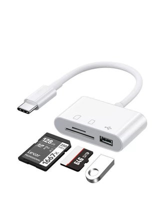 3-in-1 Type-C Card Reader Hub