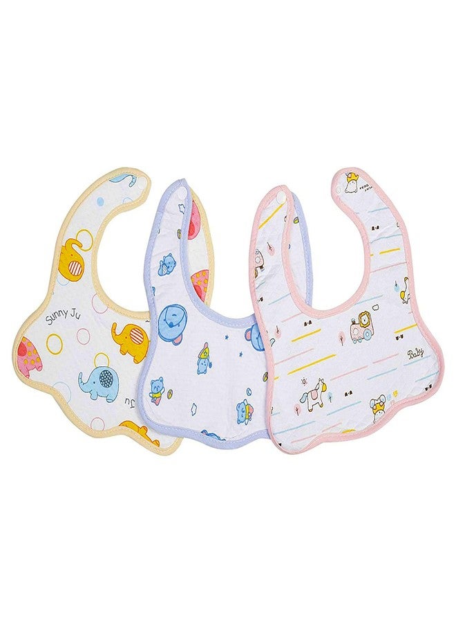 Uber World Baby Bibs Cotton Waterproof Pack of 3 - Image 1