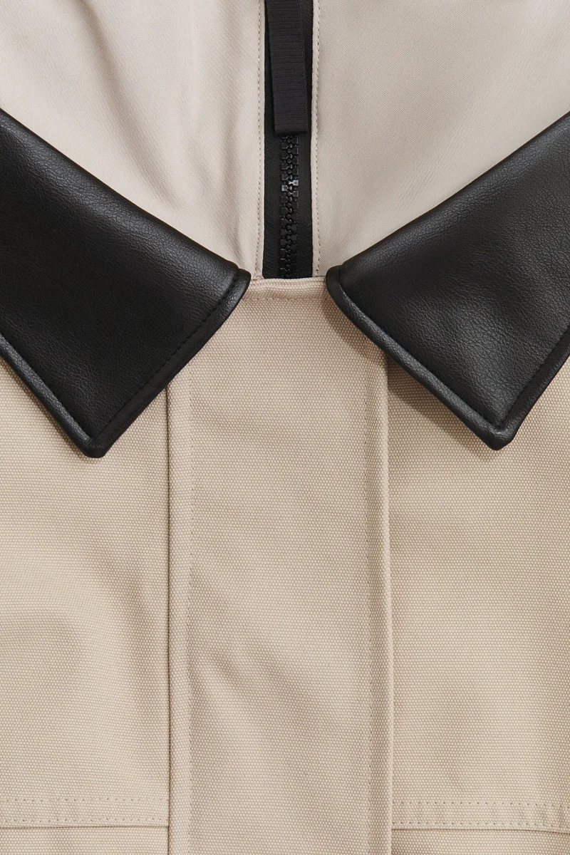 اتش اند ام جاكيت تزلج بياقة مع تقنية