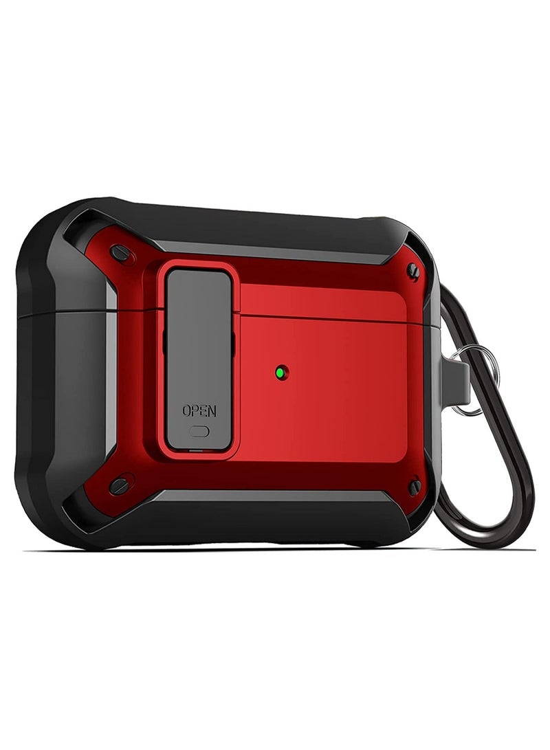 Upgraded [Secure Lock] Armor Airpod Pro Case, Fibuntun Shockproof AirPods Pro Cover Cool iPod Pro Case Designed for Apple Air Pod Wireless Pro Cases for Men Women - Image 1