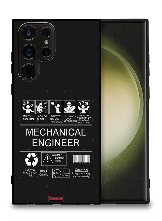 Tolwak Samsung Galaxy S23 Ultra 5G Protective Case Cover Mechanical Engineer Sticker - Image 2