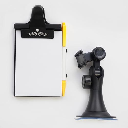 Mobi Lock Car Clip Board with Pen Holder and pad Mount, Universal Suction Cup, Flexible Neck Mount with 1 Pad, by Mobi Lock - Image 2