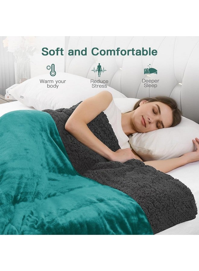 Homestan Homestan Sherpa Fleece AC Blanket Double Bed 220GSM, Ultra Soft King Size Blanket for Summer 88x90 inches (Teal, Double) - Image 5