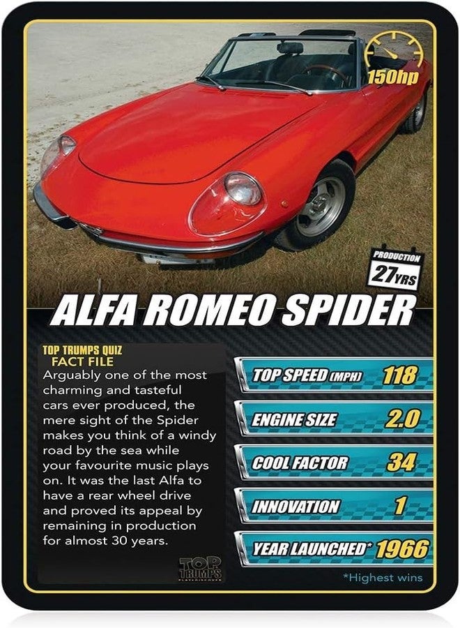 Top Trumps Sports Cars Classics Card Game, Discover Interesting Facts in This Educational Packed Game Including The top Speed of The Pagani Huayra, 2 Plus Players Makes a Great Gift for Ages 6 Plus - Image 3