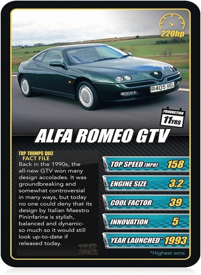 Top Trumps Sports Cars Classics Card Game, Discover Interesting Facts in This Educational Packed Game Including The top Speed of The Pagani Huayra, 2 Plus Players Makes a Great Gift for Ages 6 Plus - Image 2