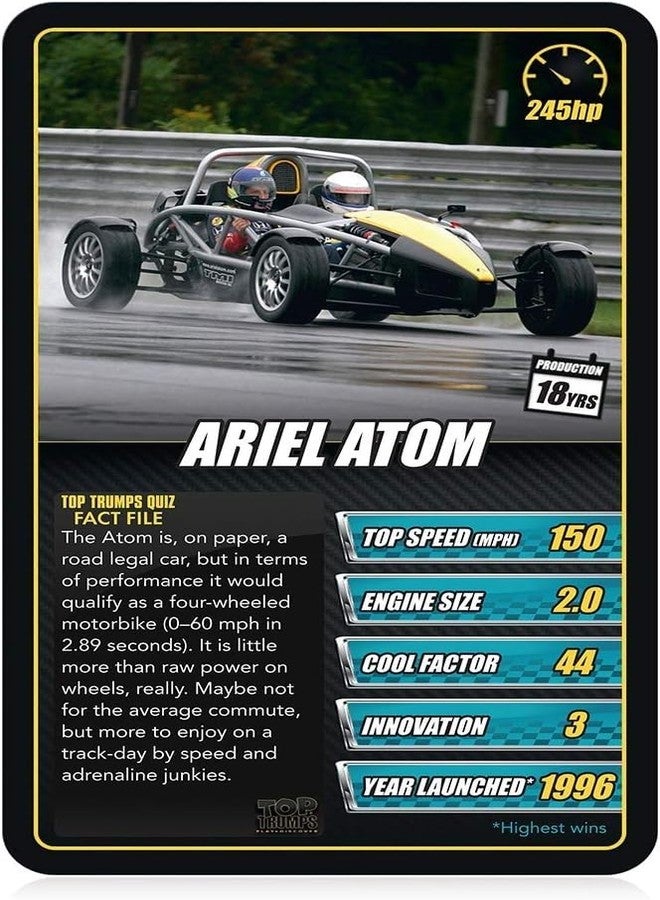 Top Trumps Sports Cars Classics Card Game, Discover Interesting Facts in This Educational Packed Game Including The top Speed of The Pagani Huayra, 2 Plus Players Makes a Great Gift for Ages 6 Plus - Image 4