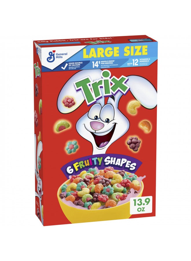 Trix Trix Fruity Breakfast Cereal, Guardians of the Galaxy Vol. 3 Special Edition, 6 Fruity Shapes, Large Size Cereal, 13.9 OZ  - Image 1