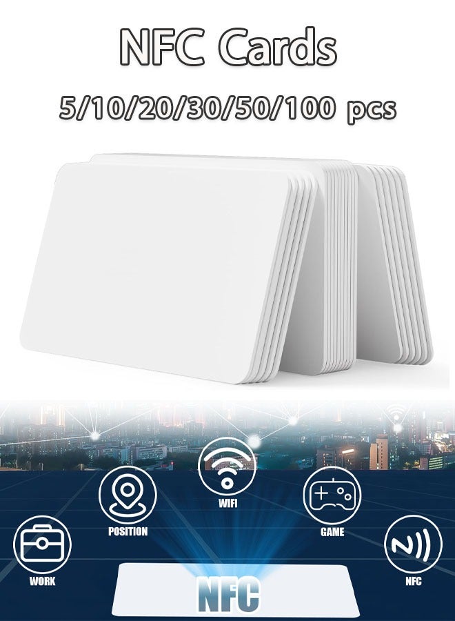 5/10/20/30/50/100pcs NFC Cards NTAG215 NFC Tags NFC Business Card NFC Chip Compatible with All NFC-Enabled Devices - Image 1