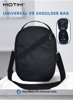Motim Travel Case Bag Compatible with Meta Quest 3 Quest 2 Quest Pro VR, Shockproof Carrying Bag Organizer Case for Gaming Headset and Controllers Accessories with Mesh Pocket Shoulder Handbag  - Image 3