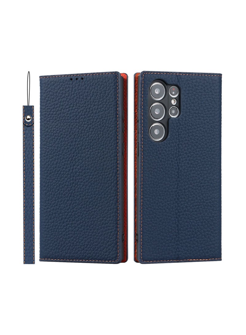 Suteni Flip Cover Card Slots Leather Phone Case for Samsung - Image 1