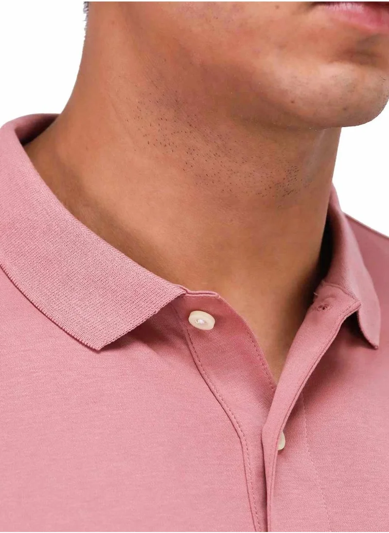جيوردانو Men's Liquid Touch Polo - Pink
