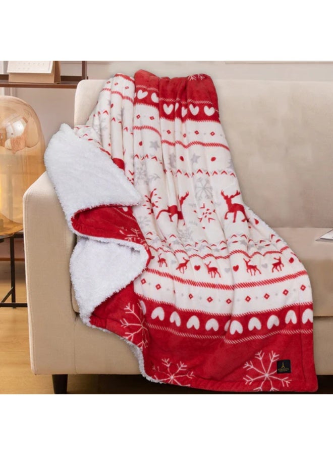 شيربا  مطبوع  فانيلا  (أحمر  × أبيض) - Image 1