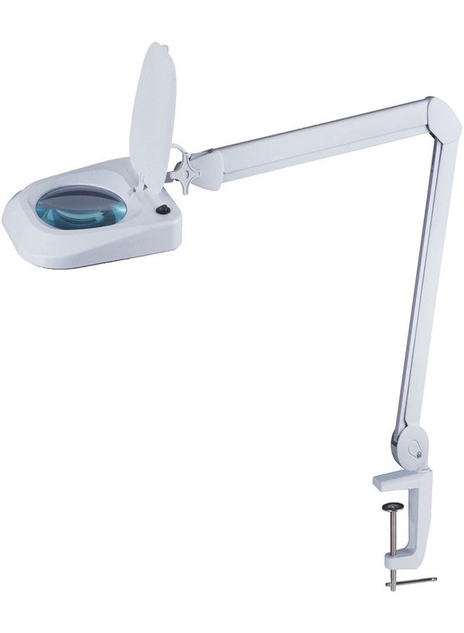 Omano LED Magnifying Lamp (2X Magnifier) Professional Desktop, Reading, Hobby, and Task Use | Adjustable Arm, Bright Daylight Lighting | Clear 6” Diameter Lens - Image 1