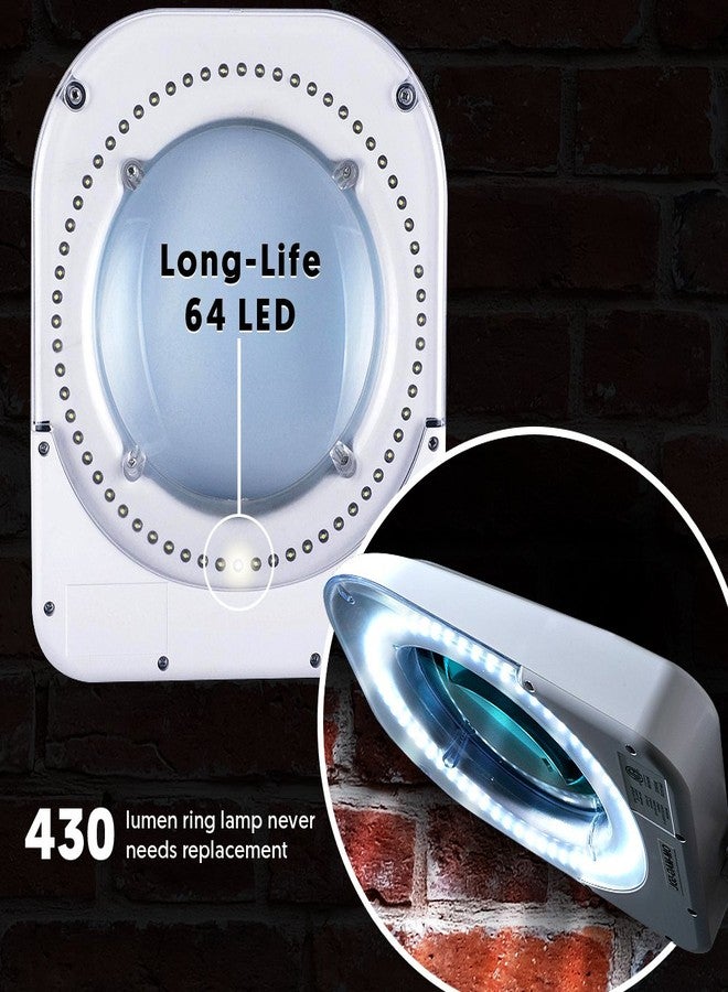 Omano LED Magnifying Lamp (2X Magnifier) Professional Desktop, Reading, Hobby, and Task Use | Adjustable Arm, Bright Daylight Lighting | Clear 6” Diameter Lens - Image 5