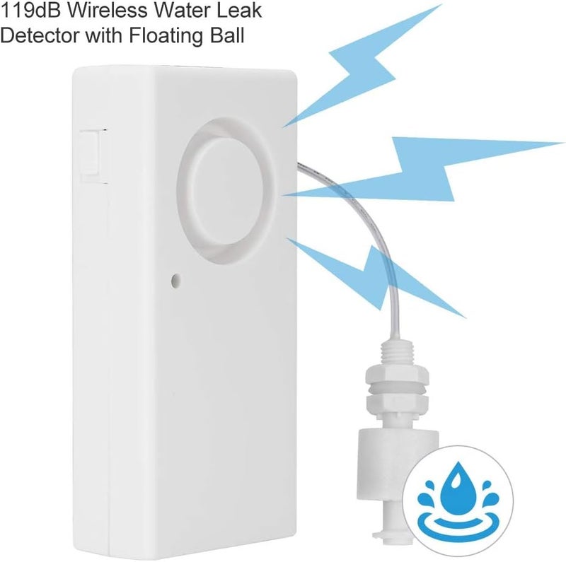 klarako 119dB Wireless Water Detector Water Overloop Leakage Alarm Sensor for Kitchen Bathroom Laundry Room - Image 4