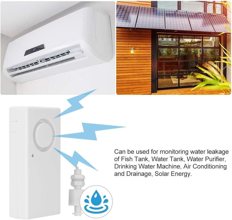 klarako 119dB Wireless Water Detector Water Overloop Leakage Alarm Sensor for Kitchen Bathroom Laundry Room - Image 3