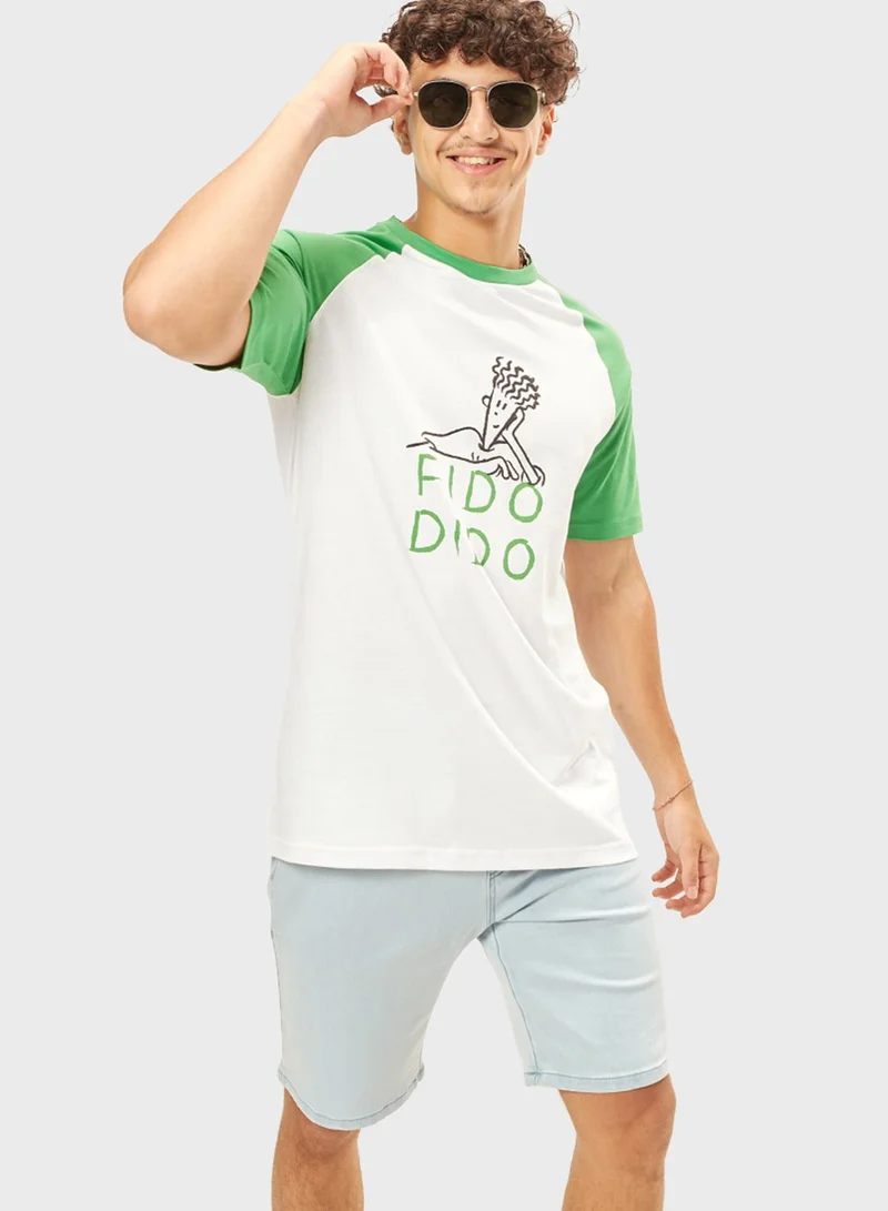 SP Characters Fido Dido Crew Neck T-Shirt