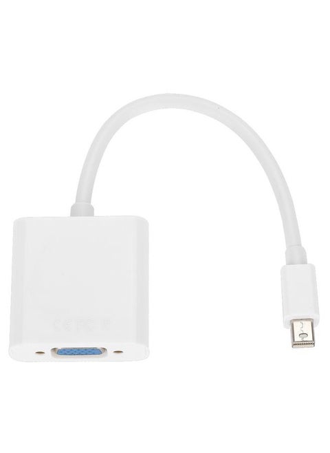 Mini DP DisplayPort to VGA HD Adapter Converter Cable 0.2M White
