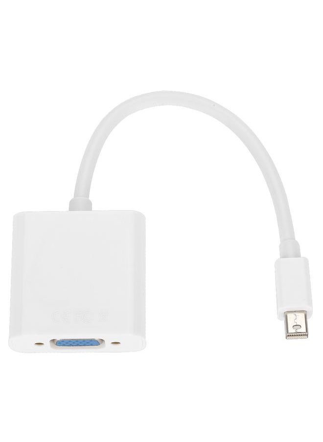 Thoraya Mini DP DisplayPort to VGA HD Adapter Converter Cable 0.2M White  - Image 1