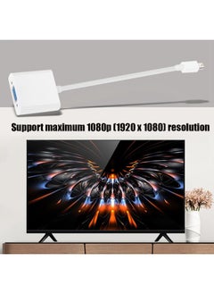 Thoraya Mini DP DisplayPort to VGA HD Adapter Converter Cable 0.2M White  - Image 5