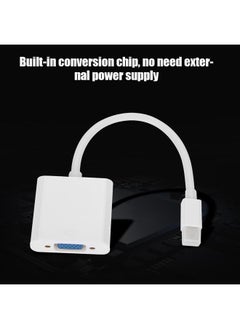 Thoraya Mini DP DisplayPort to VGA HD Adapter Converter Cable 0.2M White  - Image 3