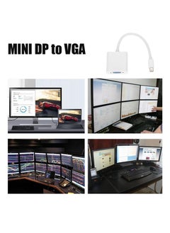 Thoraya Mini DP DisplayPort to VGA HD Adapter Converter Cable 0.2M White  - Image 4