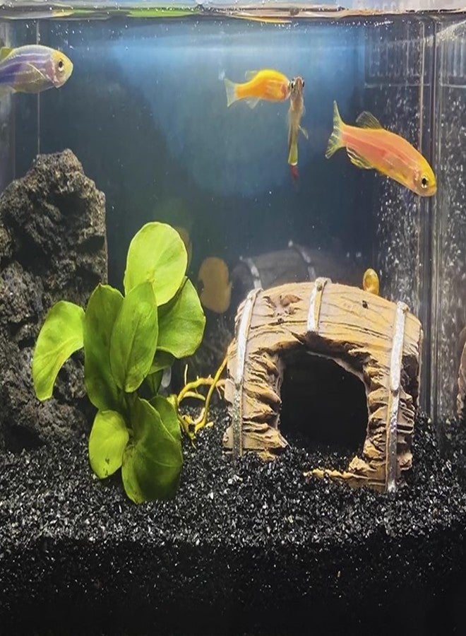 FANTIAN رمل سيليكا أسود لأحواض السمك من فانتيان، وزن 5 أرطال. رمل زينة لأحواض السمك، مناسب للأسماك، والنباتات المزروعة في أصص، وحفر النار، والشموع، وتزيين المزهريات، والأعمال اليدوية. - Image 3