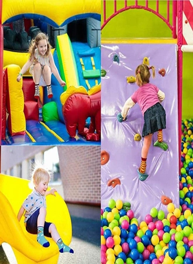 CUTEABLY Toddler Non-Slip Socks, Cartoon Design, Cotton Crew Socks with Non-Slip Soles, Floor Socks for Infants, Boys, Girls (Assorted) (12-24 Months, 6) - Image 4