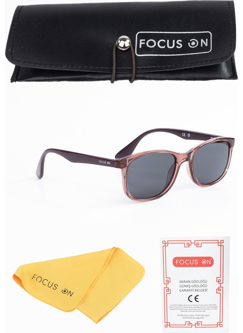 Focus On Dusty Rose Children's Sunglasses 4-8 Years (Unbreakable Frame)  - Image 2