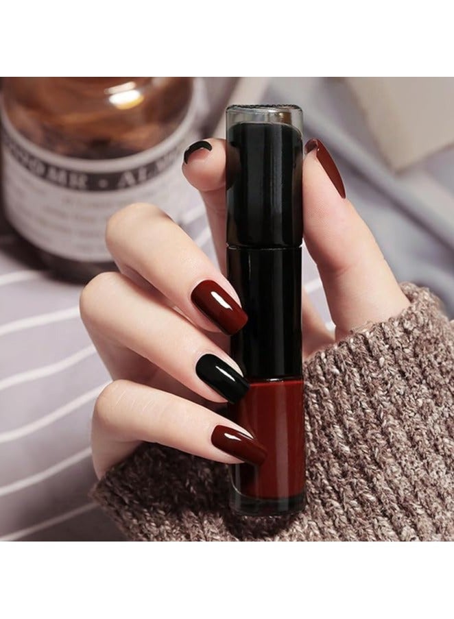 amazing.EGP Nail Polish Set, No Paste Needed, Shiny Manicure, Beautiful Nail Art Gift for Women and Girls, Long Lasting (C109_Rose Tango, 12ml) - Image 1