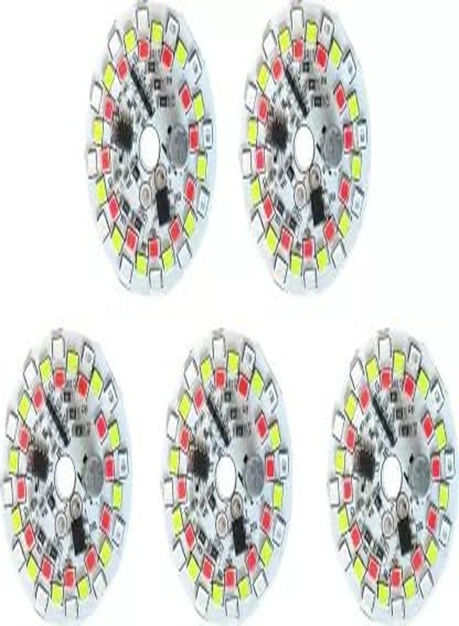 StrawHat 7 in 1 Direct On Board Auto Changing 9W DOB MCPCB Led Bulb Raw Material For B22 Light Bulb - Muticolored. (5) - Image 1